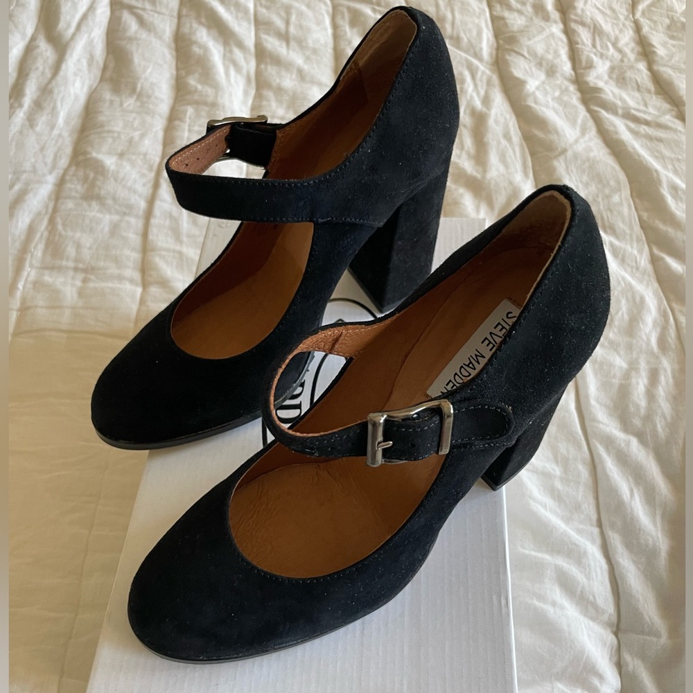 Steve Madden Suede Mary Jane Pumps